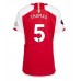 Arsenal Thomas Partey #5 Voetbalkleding Thuisshirt Dames 2023-24 Korte Mouwen